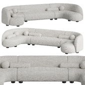 Laurent 3 Piece U Shaped Sectional