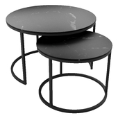 Lena Nest of Coffee Tables Black