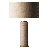 Beige Drum Table Lamp