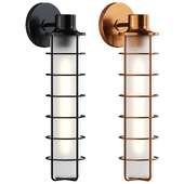 Fairfax tall metal indoor outdoor wall sconce light linear