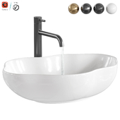 REA Pearl Black Washbasin