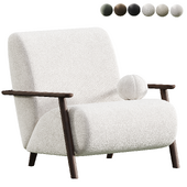 Fauteuil MEGHAN Groen boucle