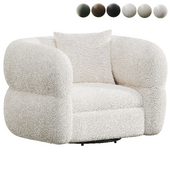 Swivel Lounge Chair  Nouna Pearl