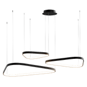 Подвесная светодиодная люстра треугольники 80+60+40 ОМ