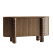 Mezze Mindi Wood Oval Sideboard