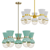 Modern Linear Sputnik Ceramic Chandelier