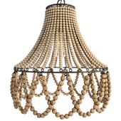 Wooden Beaded Chandelier