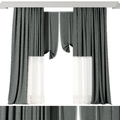 Curtains with Roman blinds 25 HBH