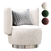 Yves Round armchair by Minotti