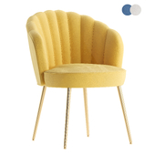 Wide Velvet Barrel Chair