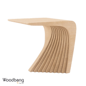 Woodbang Touchey parametric side table - oak black wood