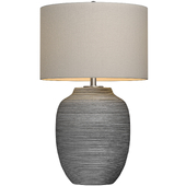 Настольная рифленая лампа Grey Nightstand Table Lamp