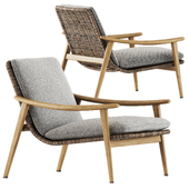 Fynn Outdoor armchair by Minotti