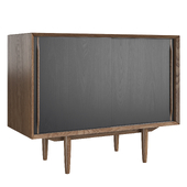 Laredoute Sohome комод из массива ясеня c черными фасадами