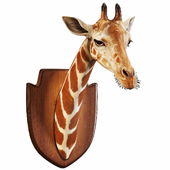 Decorative giraffe head