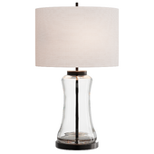 Pottery Barn Berkeley Glass USB Table Lamp