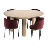 Dining Chair Filmore and Dining Table Lombardo