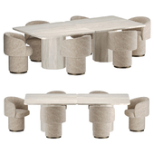Dining Chair Marly and Dining Table Piazza