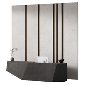 579 office furniture 44 reception desk 24 poligon concrete in 2 options
