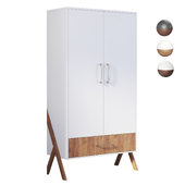 Шкаф двухсекционный Polini kids Porto 3100 с 1 ящиком