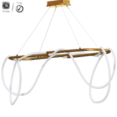 Jonathan Y Lisette Silicone Rope LED Chandelier