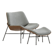 Vesper Lounge Chair with Ottoman