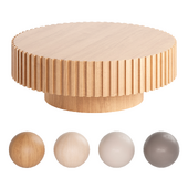 Alfaro Oak Round Coffee Table