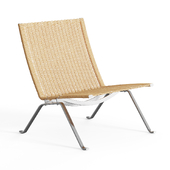 PK22 Fritz Hansen Lounge Chair Designed by Poul Kjaerholm