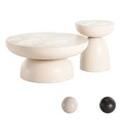 Guin Round Coffee and Side Table