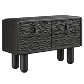 Pillar Nightstand or Side Table by Collector