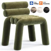 Beige Velvet Accent Armchair By Homary