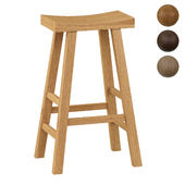 Bar stool from solid elm Asayo