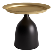 Metal side table, chic elegance