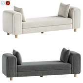 Repose Oversized Ivory Bench