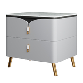 Scandinavian Rectangular Nightstand Drawer