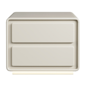 Modern 2-drawer Smart Nightstand with LED