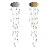 Modelux crystal cascade chandelier