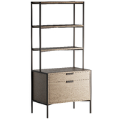 Burton Drawer Storage Tower With Shelves