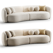 Sofa Soft Comfy Teddy Fabric Upholstered