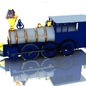 паровозик игрушечный - Игрушки - 3D модель