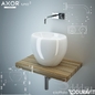 Duravit Ciottolo + Hansgrohe Axor Uno - Умывальники - 3D модель