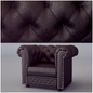 Кресло Chesterfield Classic Chair Antique Brown - Кресла - 3D модель