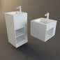 PORCELANOSA Grupo, KRION, Ras - Умывальники - 3D модель - фото 2