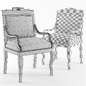 Кресло в стиле ампир / Chair AMPIR - Кресла - 3D модель - фото 2