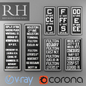 RH SUBWAY SIGN ART SET - Багеты - 3D модель