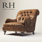 Carlton Leather Club Chair - Кресла - 3D модель