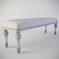 скамья Bernhardt Antiquarian Bench (365-509) - Другая мягкая мебель - 3D модель - фото 2