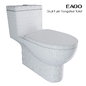 EAGO Dual Flush Elongated Toilet - Унитаз и Биде - 3D модель - фото 2