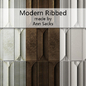 Tile Modern Ribbed by Ann Sacks - 3D panel - 3D model