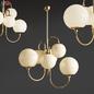 Pelle Chandelier Gooseneck West Elm - Подвесной - 3D модель